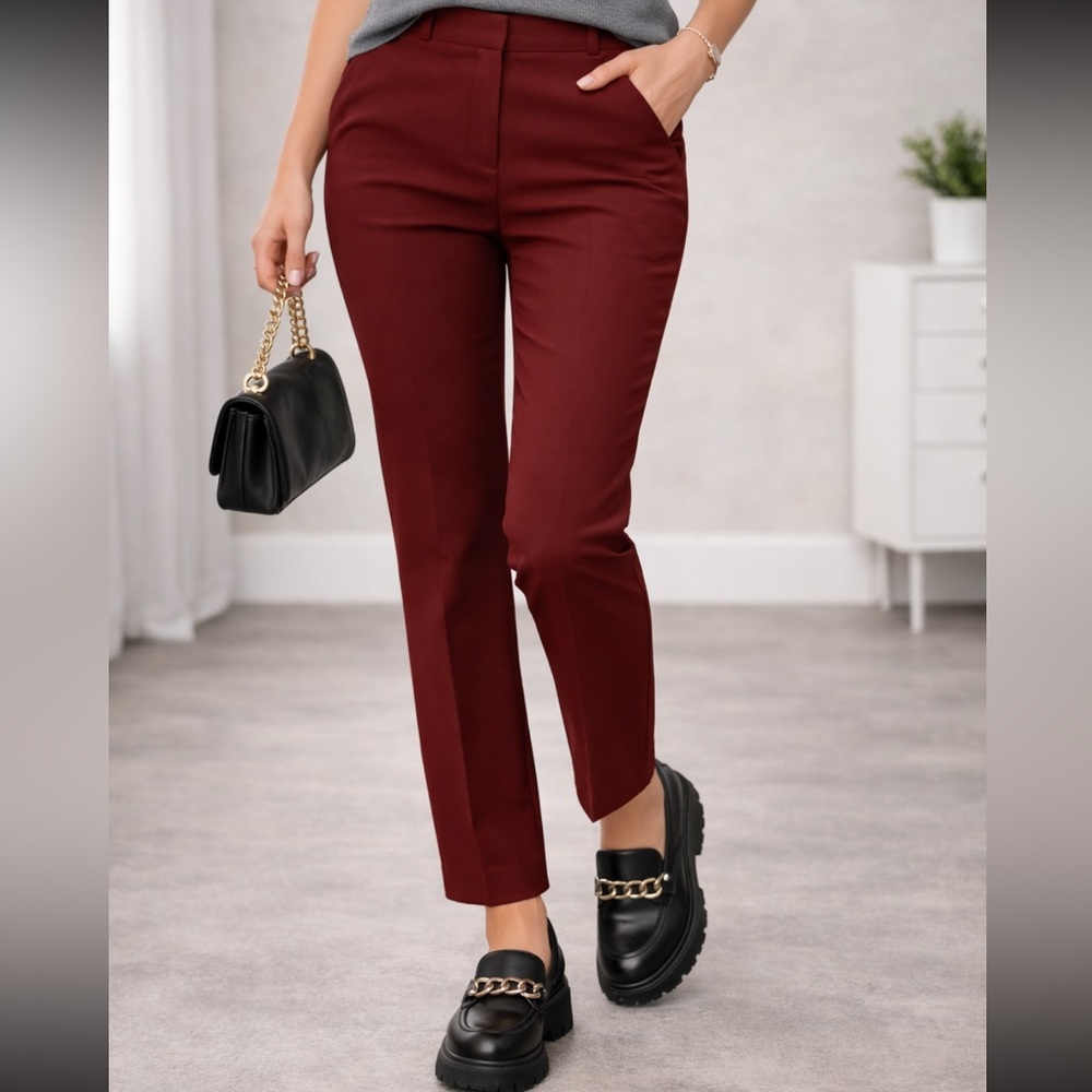 Express Burgundy Women's Pants - Size 4R